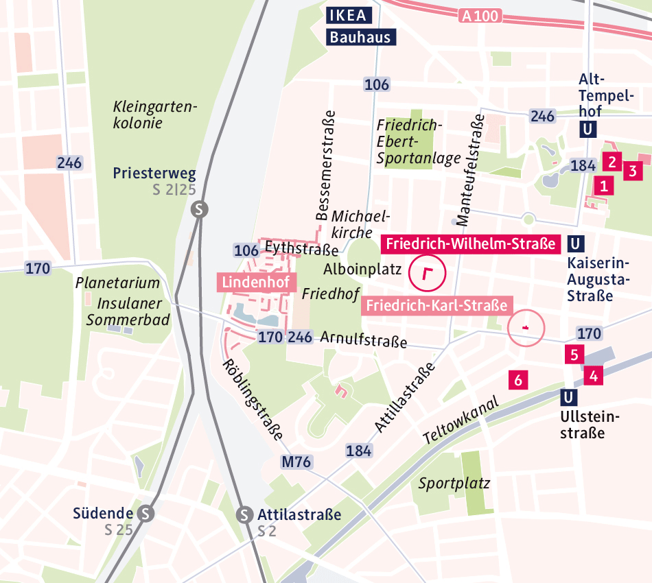 Karte_FWS Detail Standorte Karte Friedrich-Wilhelm-Straße