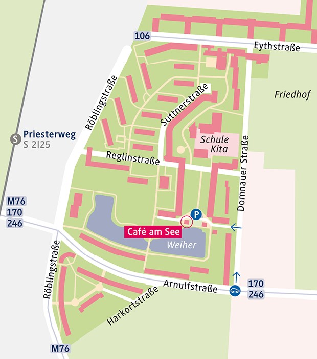 Detail Standort Karte Café am See
