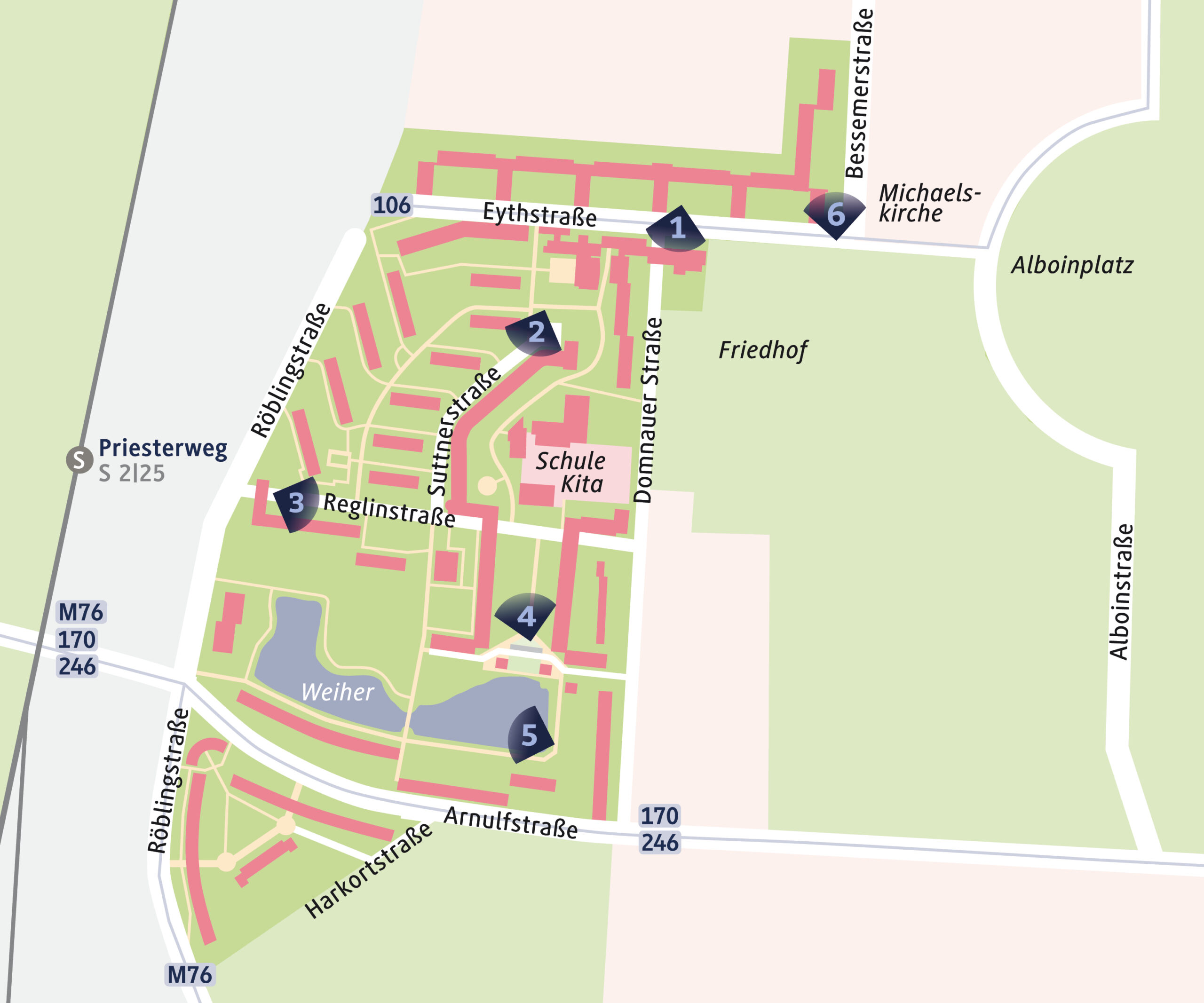 Interaktiver Übersichtsplan Stelen