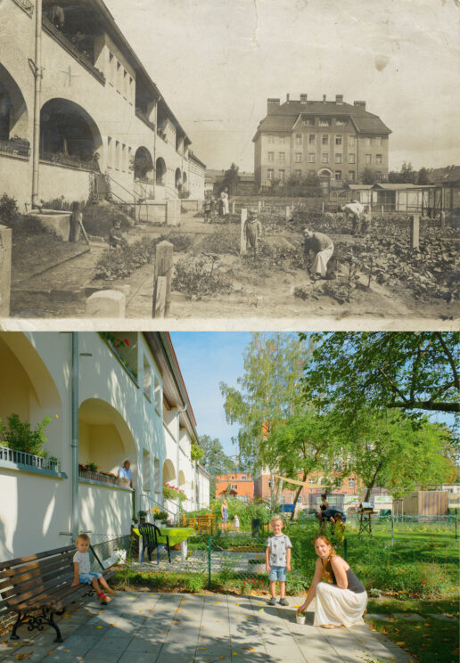 Stele 4 - Mietergärten/Schule
