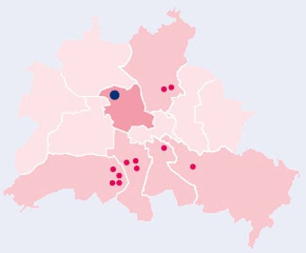 Berlinkarte Standorte Karte Togostraße / Transvaalstraße